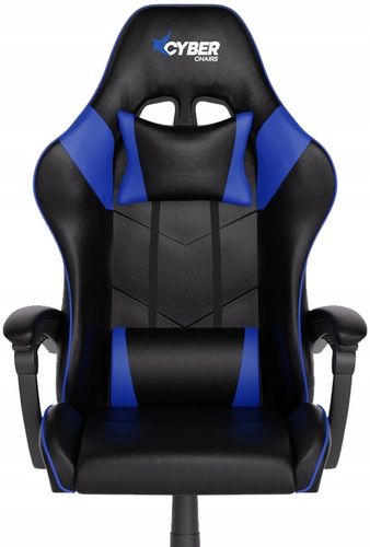 FOTEL GAMINGOWY CYBER CHAIRS X-LOGIC BLUE - BIUROWY na Arena.pl