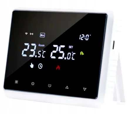 Termostat Wi-Fi BEZPRZEWODOWY Tuya ogrzewanie kotła programowalny podłogowe na Arena.pl