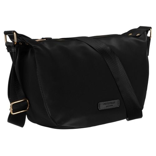 czarna, jednokomorowa listonoszka miejska zawieszona na regulowanym pasku na Arena.pl