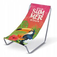 LEŻAK PLAŻOWY SKŁADANY KRZESŁO TURYSTYCZNE PRZENOŚNE FOTEL OGRODOWY + TORBA