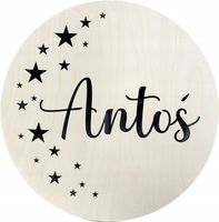 LAMPKA nocna LED Z IMIENIEM NA BATERIE 30cm