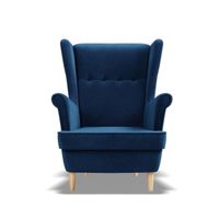 Fotel skandynawski, Myso, 81x95x102 cm, granatowy | TYLETEGOTU