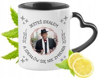 Korwin Nowa Nadzieja Kubek Czarny Z Uszkiem W Kształcie Serca Na Prezent