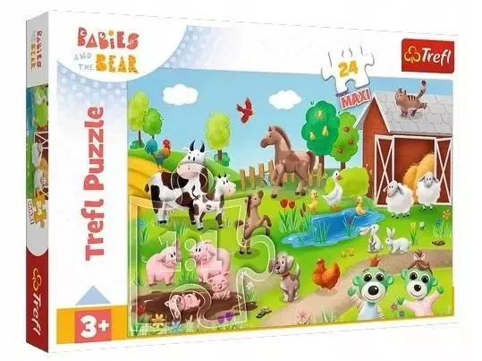 Puzzle 24 Maxi Bobaski I Safari Trefl zdjęcie 1