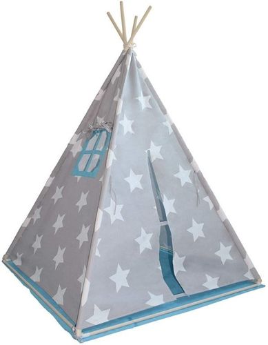 Namiot tipi dla dzieci, niebiesko-szary, bez dodatków na Arena.pl