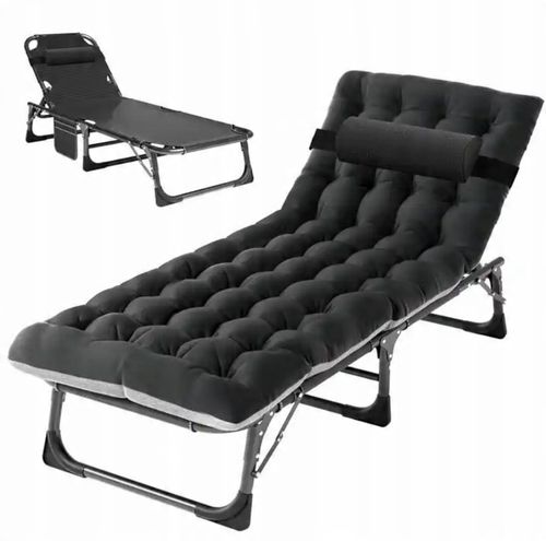 Łóżko Polowe Turystyczne Wędkarskie Leżak Składany z Materacem 194 cm na Arena.pl