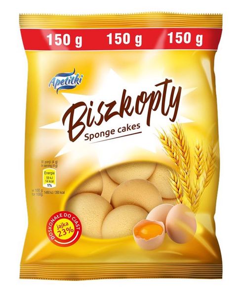 Apetitki Biszkopty 150 g zdjęcie 2