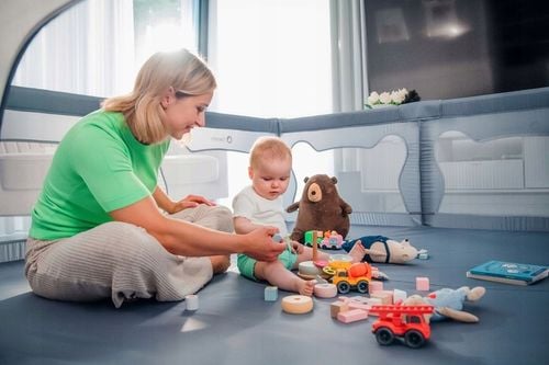 Kojec dla dziecka łóżeczko DUŻY PLAC ZABAW 207x187 cm Lionelo Willow na Arena.pl