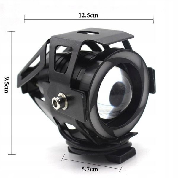 1x halogen motocyklowy U7C +RING color+WŁĄCZNIK zdjęcie 10