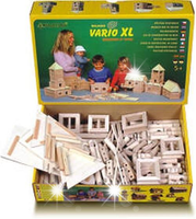 Klocki drewniane VARIO XL 184 el. 20 budowli