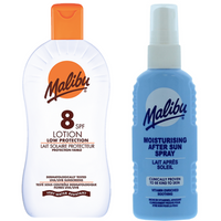 Malibu SPF8 Balsam 100ml + Spray Po Opalaniu 100ml