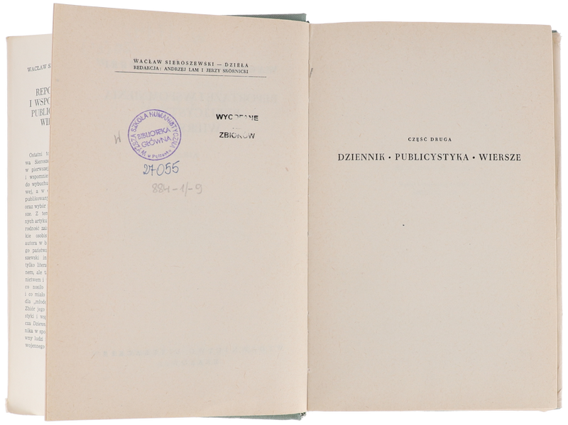 Sieroszewski Reportaże i wspomnienia DziełaXX 1963 zdjęcie 10