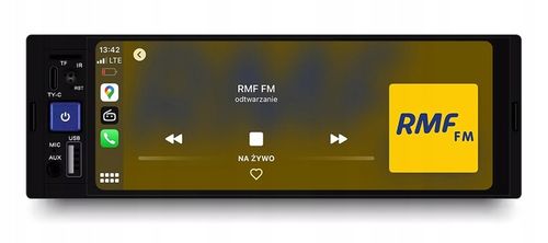 RADIO NAWIGACJA 1DIN CARPLAY ANDROID AUTO MAPY BLUETOOTH AUX na Arena.pl