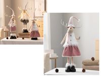 figurka z teleskopowymi nogami  pani renifer w sukience 93/70cm | xgi-106