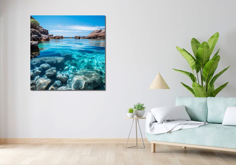 Obraz 100x100cm Krystaliczna Woda zdjęcie 2