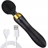 Wibrator Damski Ekskluzywny Masażer Dwustronny 2w1 Dildo