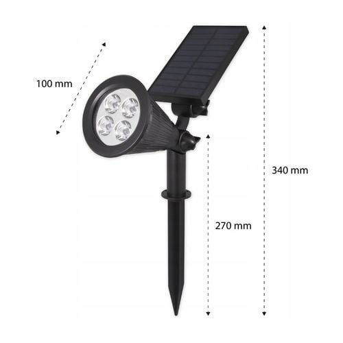 REFLEKTOR ogrodowy WBIJANY szpikulec LED SOLARNY na Arena.pl