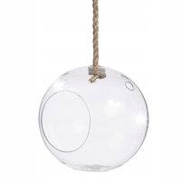 WISZĄCA WAZA SZKŁO BOROKRZEMOWE Ø 18 CM WYSOKOŚĆ 20 CM