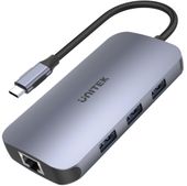 Unitek Hub N9+ USB-C HDMI, PD 100W, czytnik kart