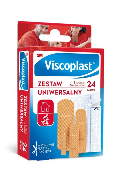Viscoplast Zestaw Uniwersalny Plastry 24 sztuki zdjęcie 3