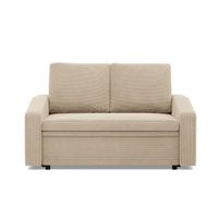 Sofa z funkcją spania, BLOM, sztruks, 148x87x90 cm, beżowy | TYLETEGOTU