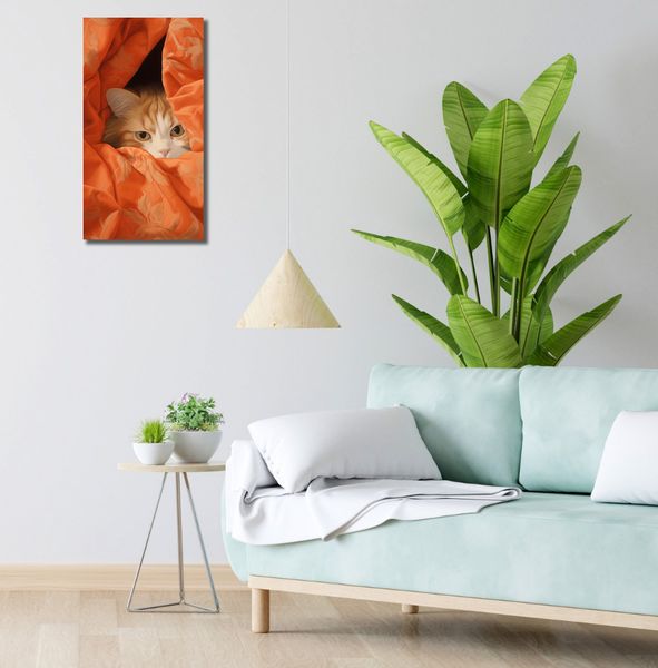 Obraz 30x60cm Ukryty Kot zdjęcie 2