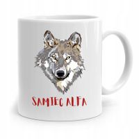 Kubek Na Dzień Ojca Dla Taty Wilk Samiec Alfa Z Nadrukiem Ze Zdjęciem