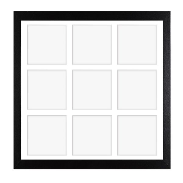 Ramka na 9 zdjęć Hekla 40x40x9 MDF galeria czarny 1szt. zdjęcie 2