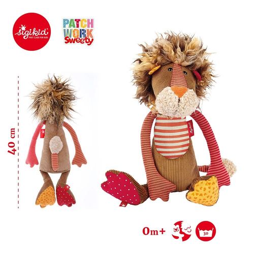 SIGIKID - Lew w paski 40 cm Patchwork Sweety na Arena.pl