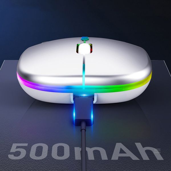 MYSZKA BEZPRZEWODOWA NA BLUETOOTH USB MYSZ KOMPUTEROWA DO LAPTOPA RGB zdjęcie 2