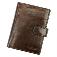 Skórzany zapinany męski portfel Mato Grosso z RFID