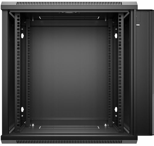 Szafa wisząca RACK 19" 12U, 450mm, Netrack F-Line, czarna, drzwi szklane, na Arena.pl