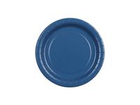Talerzyki papierowe Basic niebieskie granatowe, 18 cm 6 szt.