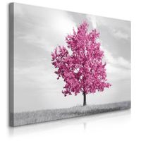 Obraz Do Sypialni Różowe Drzewo Krajobraz Natura Abstrakcja 90cm x 60cm