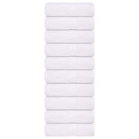 Ręczniki dla gości, 10 szt., białe, 30x50 cm, bawełna 100%