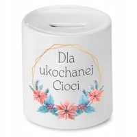 Skarbonka Prezent Dla Cioci Ukochanej Cioci Z Nadrukiem Ze Zdjęciem