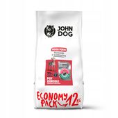 John Dog KURCZAK Z WOŁOWINĄ 12kg Średnie Duże Rasy