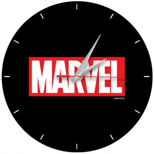 Zegar Ścienny Matowy MARVEL Czarny na Arena.pl