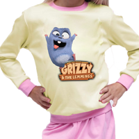 Piżama dziecięca Grizzy i Lemingi