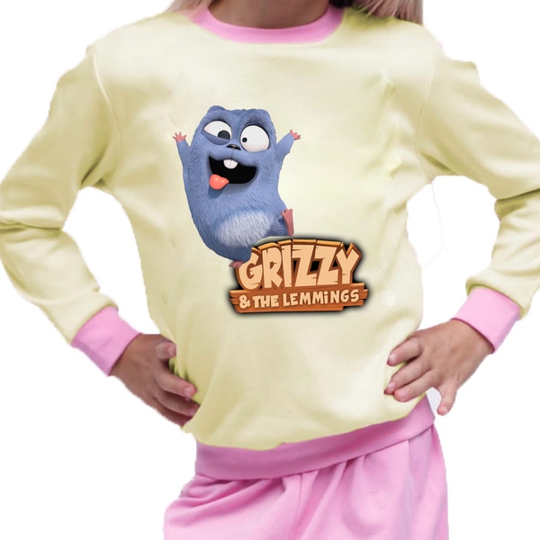 Piżama dziecięca Grizzy i Lemingi zdjęcie 1