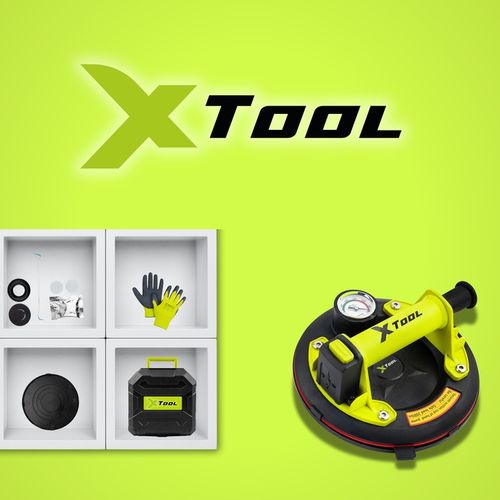 PRZYSSAWKA DO PŁYTEK PRÓŻNIOWA Z POMPKĄ MANOMETR UCHWYT do SZYB GLAZURY 120 na Arena.pl