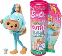 BARBIE CUTIE REVEAL LALKA MIŚ-DELFIN PRZEBRANIE WIOSENNE KOSTIUMY ZWIERZAK