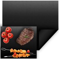 Mata teflonowa podkładka do piekarnika grilla nieprzywierająca czarna