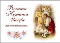 Opłatek na Tort Pierwsza Komunia Święta Komunijny Biblia Hostia Format A4
