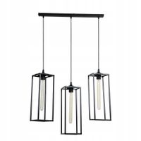 Lampa sufitowa 3 metalowe lampy żyrandol e27