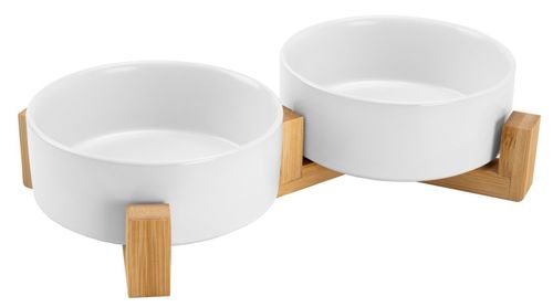 Ceramiczne miski dla psa 400ml 2x JAX białe na Arena.pl