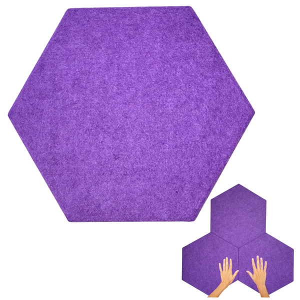 Panele Ścienne Filcowe 3D Heksagon Zagłówek Samoprzylepne Akustyczne Soft zdjęcie 2