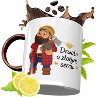 Kubek Bordowy Dla Drwala Na Urodziny Prezent Z Nadrukiem Ze Zdjęciem