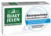 BIAŁY JELEŃ Mydło glicerynowe bezzapachowe hipoalergiczne - kostka 100 g