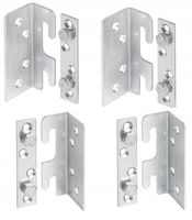 Złącze do łóżka zaczep kątowy skręcany komplet blachy+kątowniki